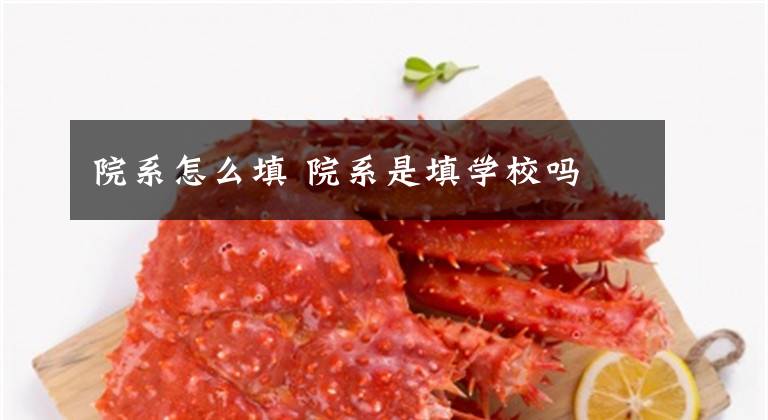 院系怎么填 院系是填学校吗