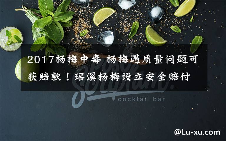 2017杨梅中毒 杨梅遇质量问题可获赔款!瑶溪杨梅设立安全赔付金