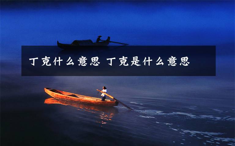 丁克什么意思 丁克是什么意思