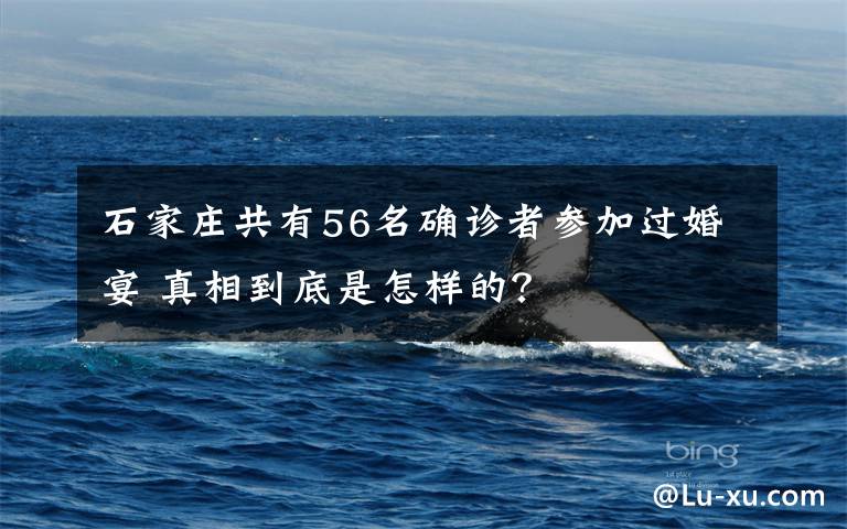 石家庄共有56名确诊者参加过婚宴 真相到底是怎样的?