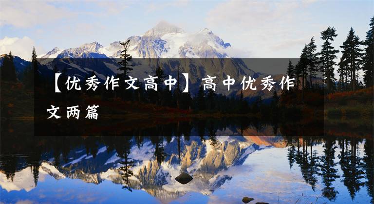 【优秀作文高中】高中优秀作文两篇