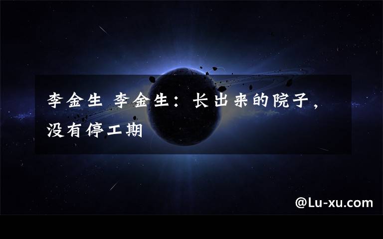 李金生 李金生：长出来的院子，没有停工期