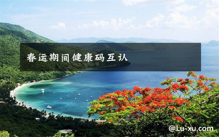 春运期间健康码互认