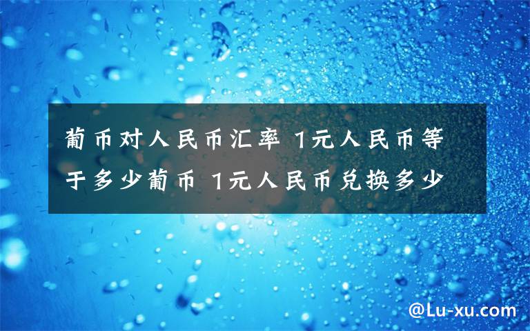 葡币对人民币汇率 1元人民币等于多少葡币 1元人民币兑换多少葡币