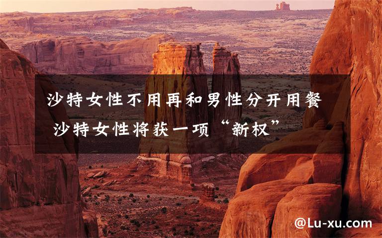 沙特女性不用再和男性分开用餐 沙特女性将获一项“新权”