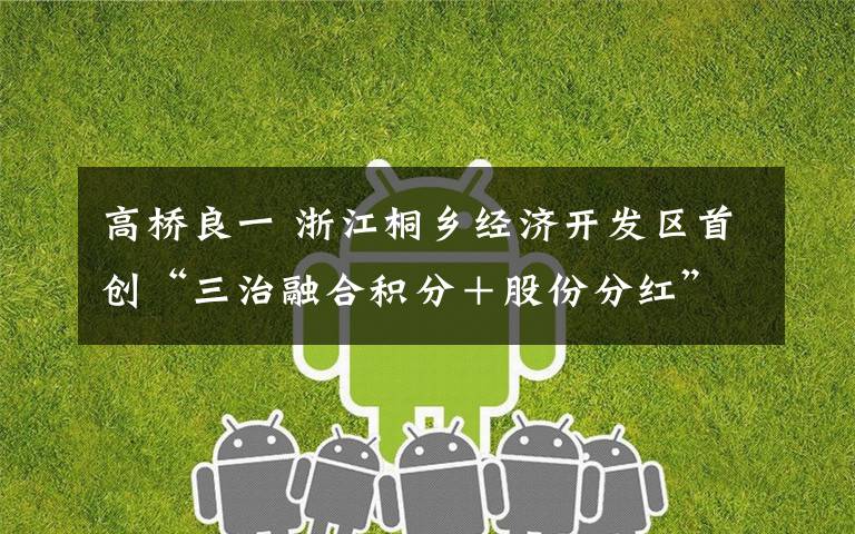 高桥良一 浙江桐乡经济开发区首创“三治融合积分＋股份分红”新模式