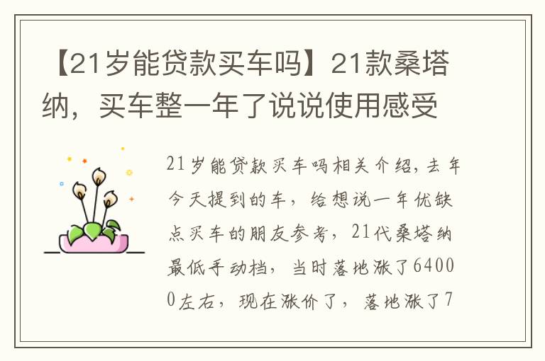 【21岁能贷款买车吗】21款桑塔纳,买车整一年了说说使用感受和优缺点