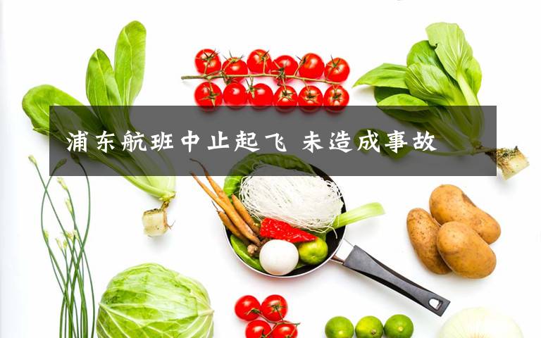 浦东航班中止起飞 未造成事故