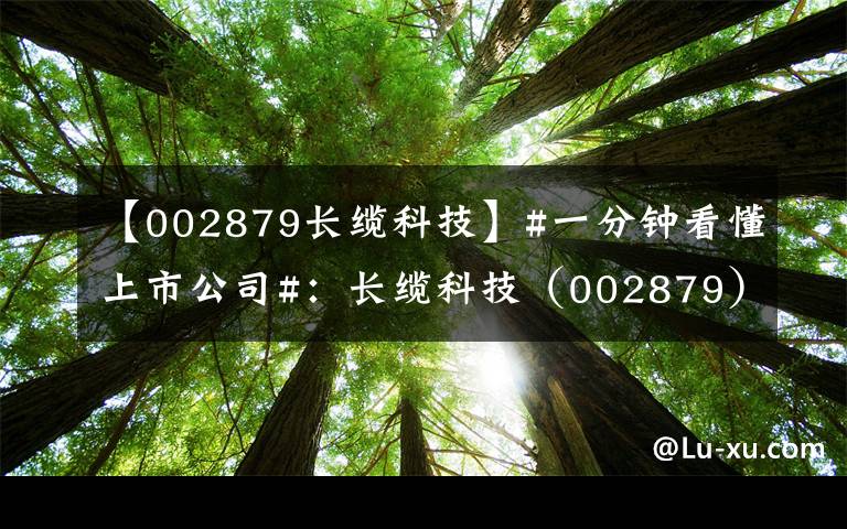 【002879长缆科技】#一分钟看懂上市公司#：长缆科技（002879）