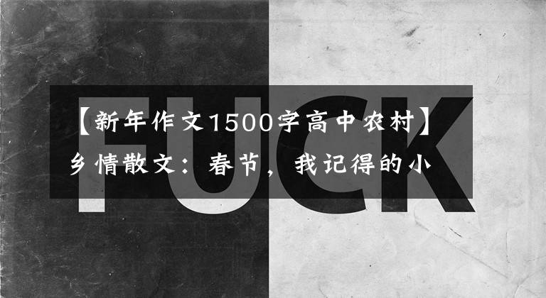 【新年作文1500字高中农村】乡情散文:春节,我记得的小山村