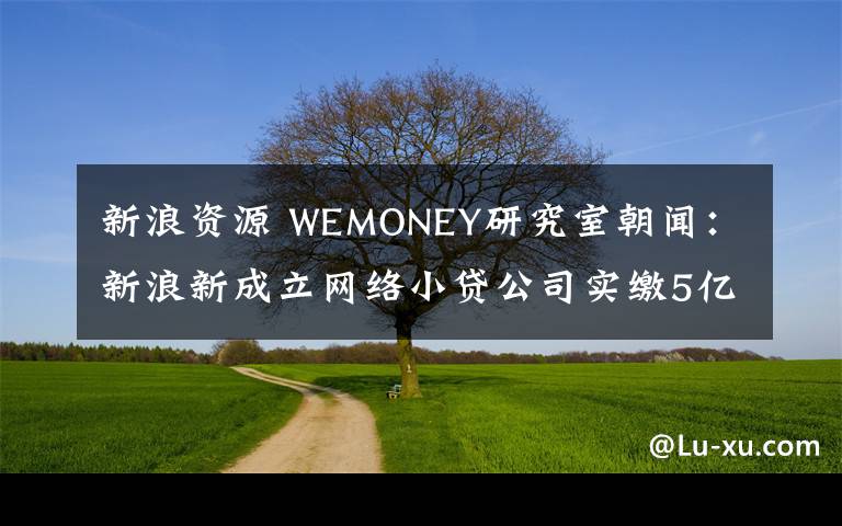新浪资源 WEMONEY研究室朝闻:新浪新成立网络小贷公司实缴5亿;上海监管鼓励信贷资源跨省流动