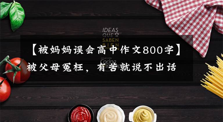 【被妈妈误会高中作文800字】被父母冤枉，有苦就说不出话来