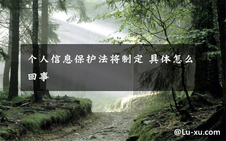 个人信息保护法将制定 具体怎么回事