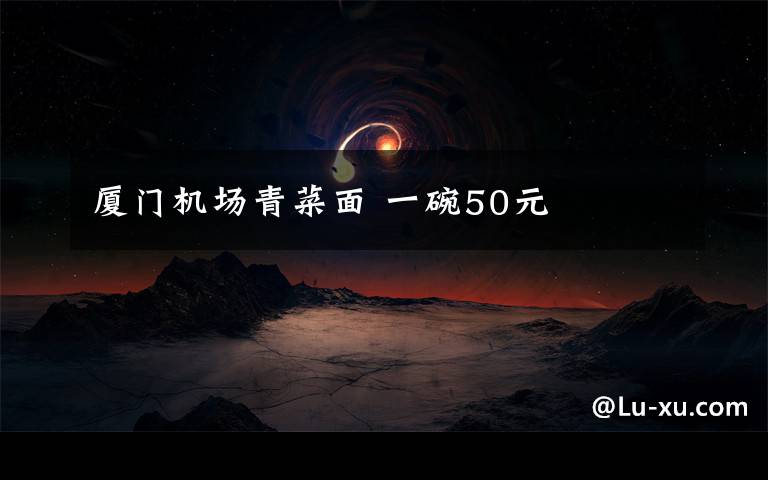 厦门机场青菜面 一碗50元