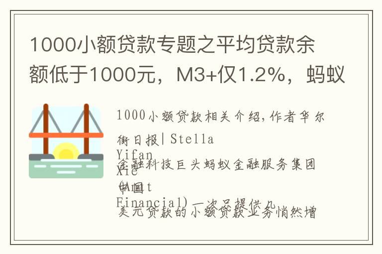 1000小额贷款专题之平均贷款余额低于1000元,M3+仅1.2%,蚂蚁花呗如何向数亿人放贷