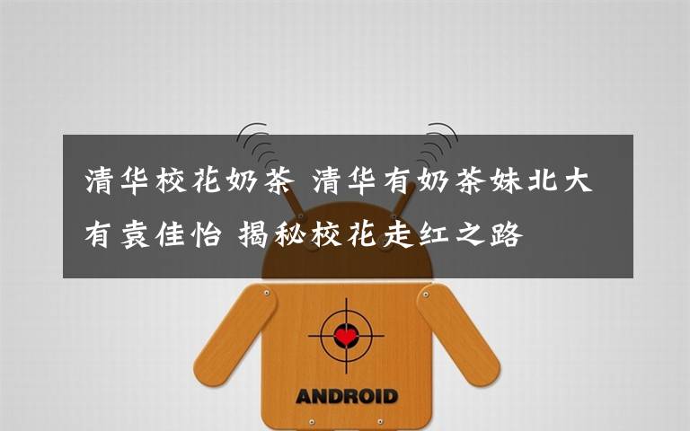 清华校花奶茶 清华有奶茶妹北大有袁佳怡 揭秘校花走红之路