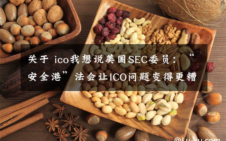 关于 ico我想说美国SEC委员:“安全港”法会让ICO问题变得更糟糕