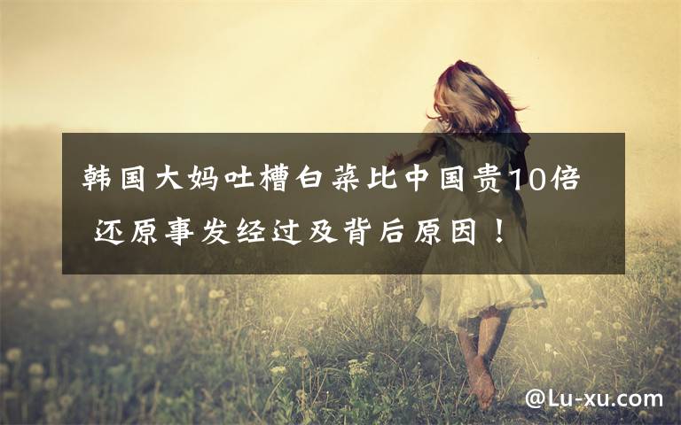 韩国大妈吐槽白菜比中国贵10倍 还原事发经过及背后原因！