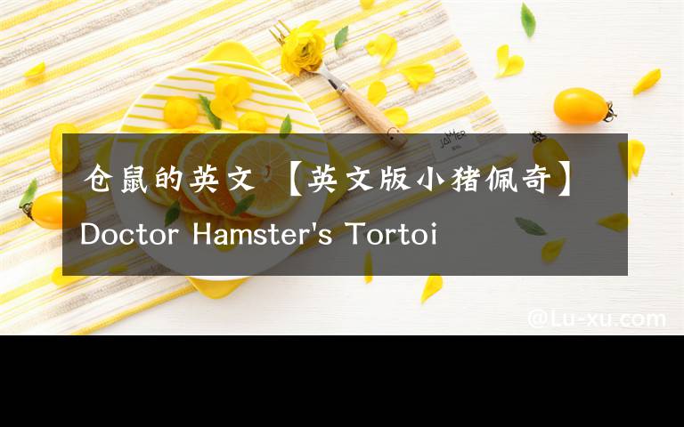 仓鼠的英文 【英文版小猪佩奇】Doctor Hamster's Tortoise 仓鼠博士的乌龟