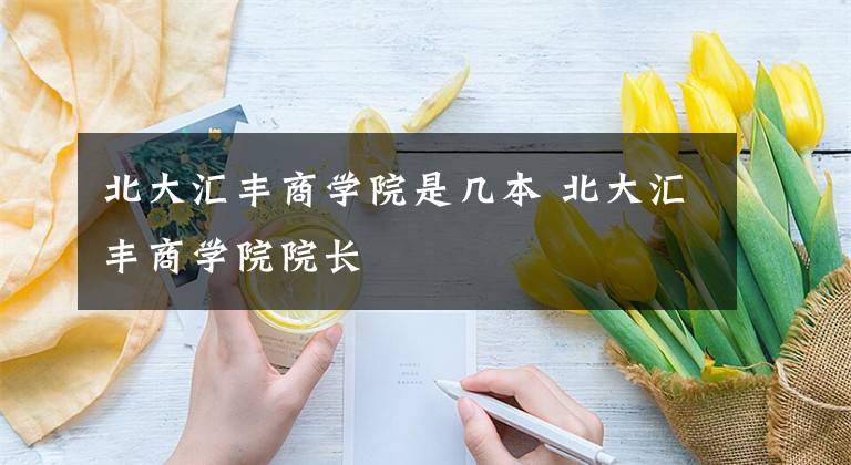 北大汇丰商学院是几本 北大汇丰商学院院长