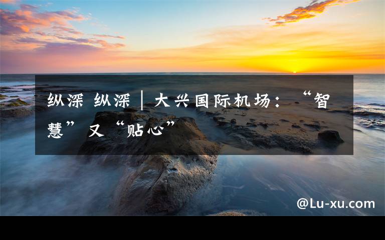 纵深 纵深｜大兴国际机场：“智慧”又“贴心”