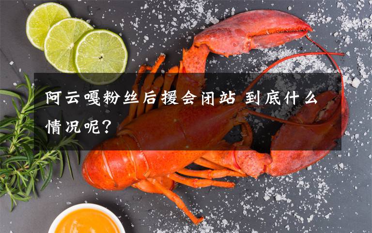 阿云嘎粉丝后援会闭站 到底什么情况呢?