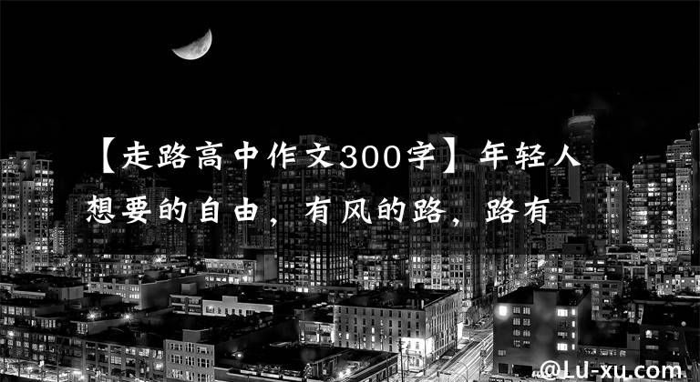 【走路高中作文300字】年轻人想要的自由,有风的路,路有点凉。