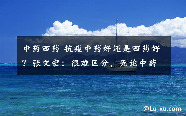 中药西药 抗疫中药好还是西药好?张文宏:很难区分,无论中药西药都不能乱用