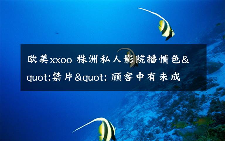 欧美xxoo 株洲私人影院播情色"禁片" 顾客中有未成年人