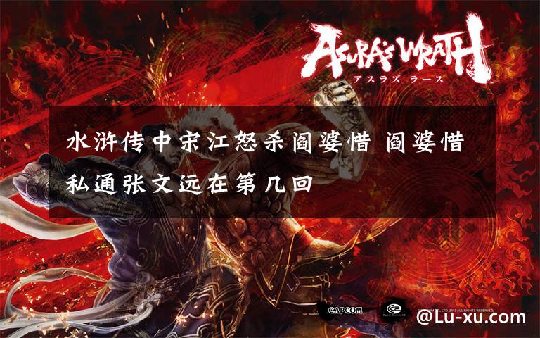 水浒传中宋江怒杀阎婆惜 阎婆惜私通张文远在第几回