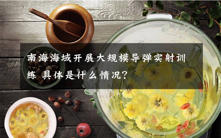 南海海域开展大规模导弹实射训练 具体是什么情况?