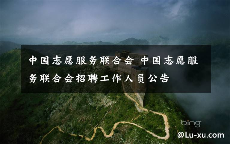 中国志愿服务联合会 中国志愿服务联合会招聘工作人员公告