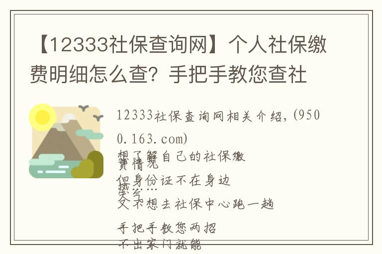 【12333社保查询网】个人社保缴费明细怎么查?手把手教您查社保