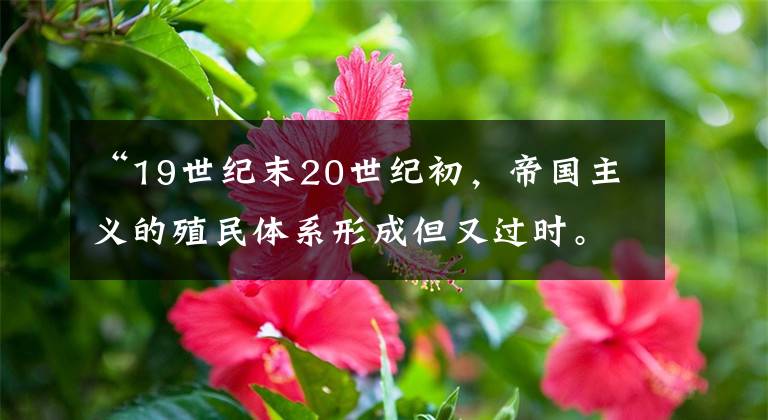 “19世纪末20世纪初,帝国主义的殖民体系形成但又过时。”导致这种“过时”的主要原因是A.存在两大军事集团彼此对峙B.民族解放运动兴起摆脱列强控制C.英德矛盾促