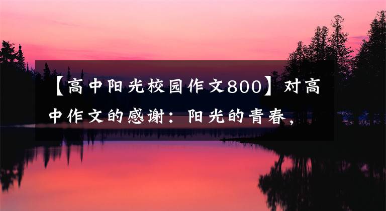 【高中阳光校园作文800】对高中作文的感谢:阳光的青春,青春的人生