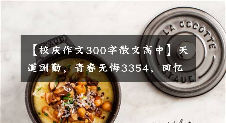 【校庆作文300字散文高中】天道酬勤,青春无悔3354,回忆我高开业三年的时光