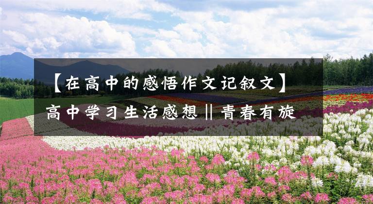 【在高中的感悟作文记叙文】高中学习生活感想‖青春有旋律