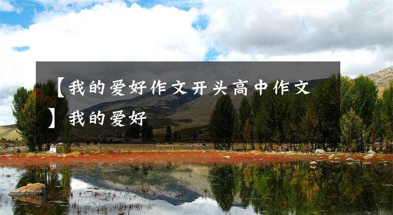 【我的爱好作文开头高中作文】我的爱好