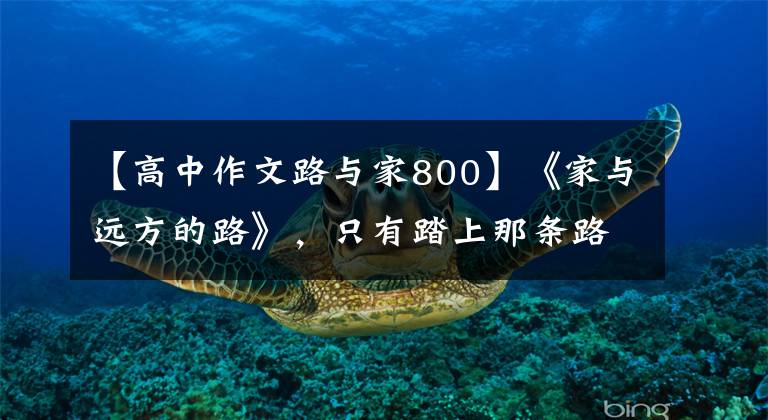 【高中作文路与家800】《家与远方的路》,只有踏上那条路,才能找回真正充满的幸福