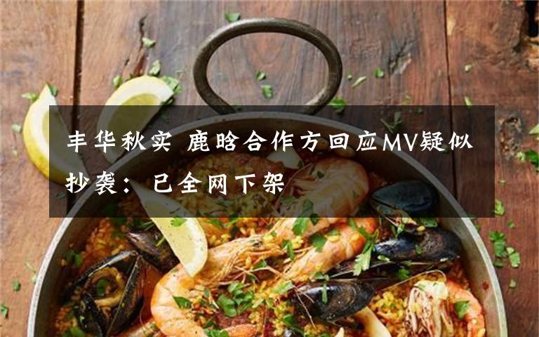 丰华秋实 鹿晗合作方回应MV疑似抄袭:已全网下架