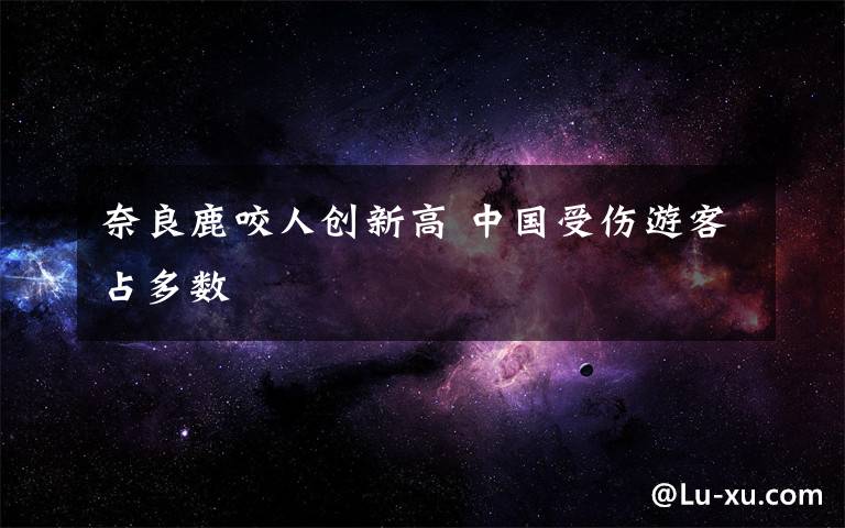 奈良鹿咬人创新高 中国受伤游客占多数