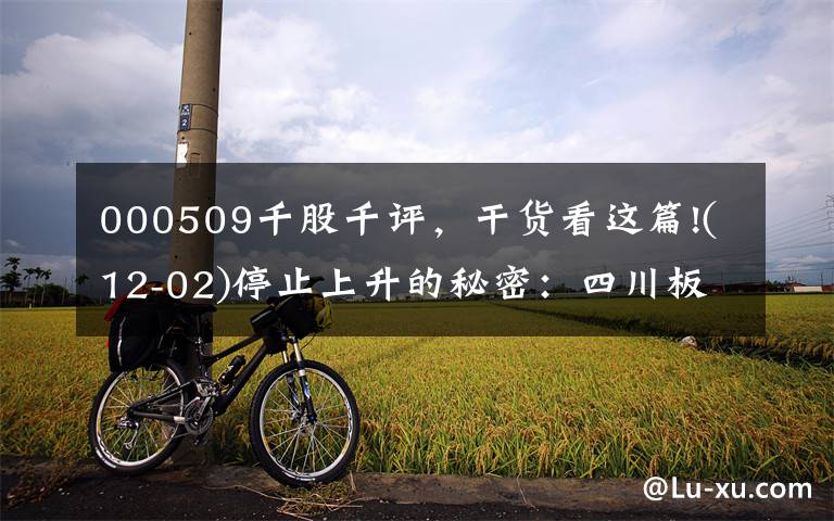 000509千股千评，干货看这篇!(12-02)停止上升的秘密：四川板块强势中国塑料控股上涨