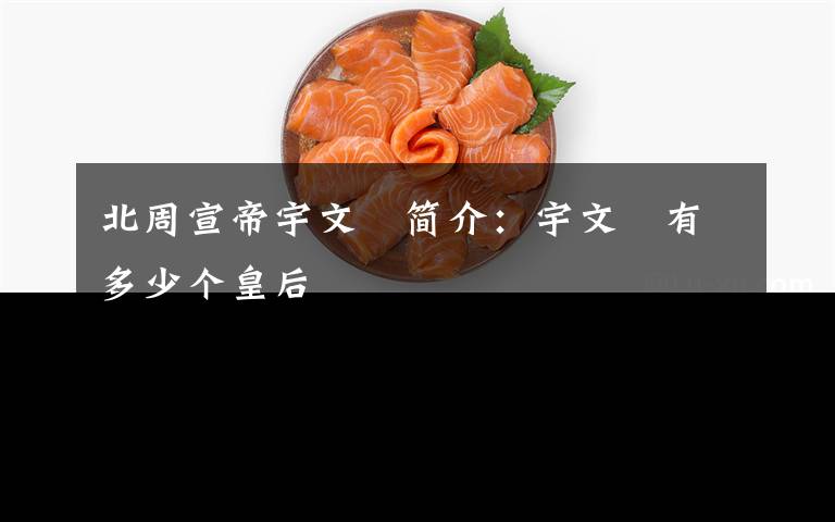 北周宣帝宇文赟简介:宇文赟有多少个皇后