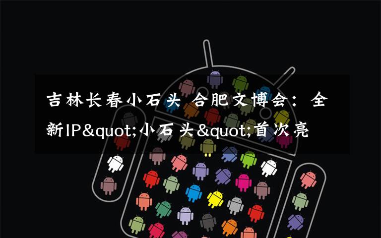吉林长春小石头 合肥文博会:全新IP"小石头"首次亮相 安徽省地质博物馆"网红"产品来袭