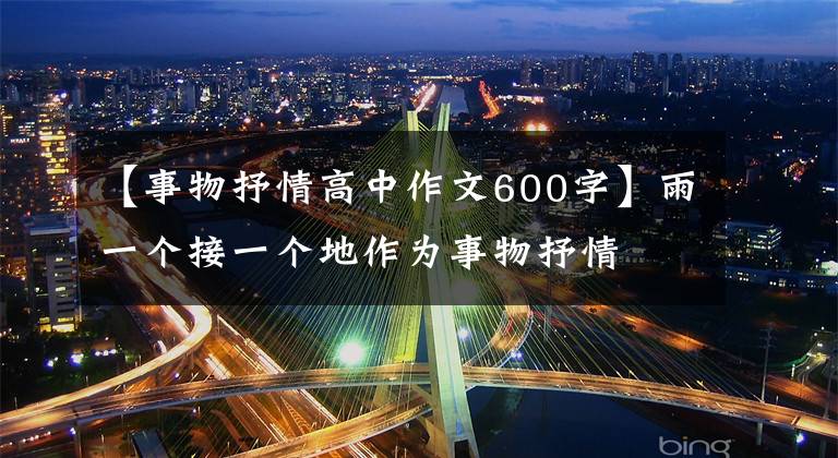 【事物抒情高中作文600字】雨一个接一个地作为事物抒情