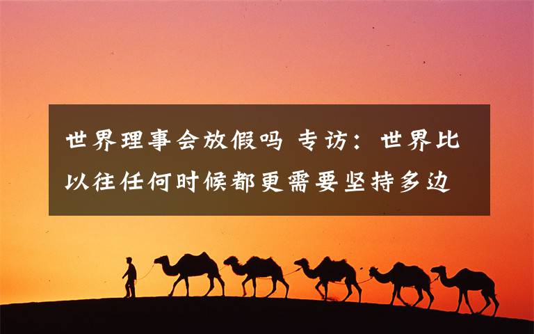 世界理事会放假吗 专访:世界比以往任何时候都更需要坚持多边主义——访中国常驻联合国日内瓦办事处和瑞士其他国际组织代表陈旭