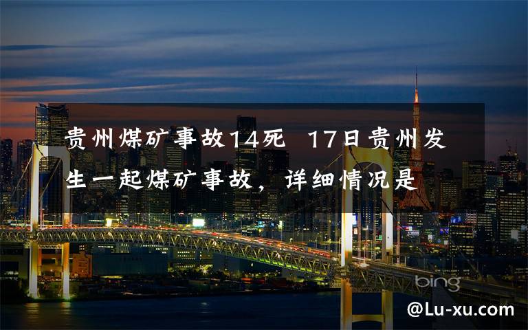 贵州煤矿事故14死  17日贵州发生一起煤矿事故,详细情况是