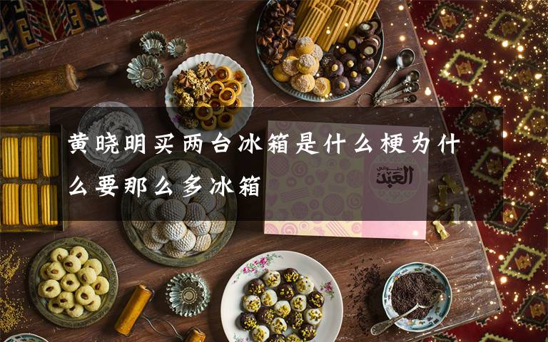 黄晓明买两台冰箱是什么梗为什么要那么多冰箱