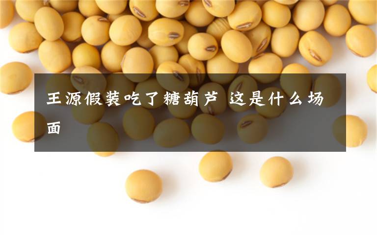 王源假装吃了糖葫芦 这是什么场面