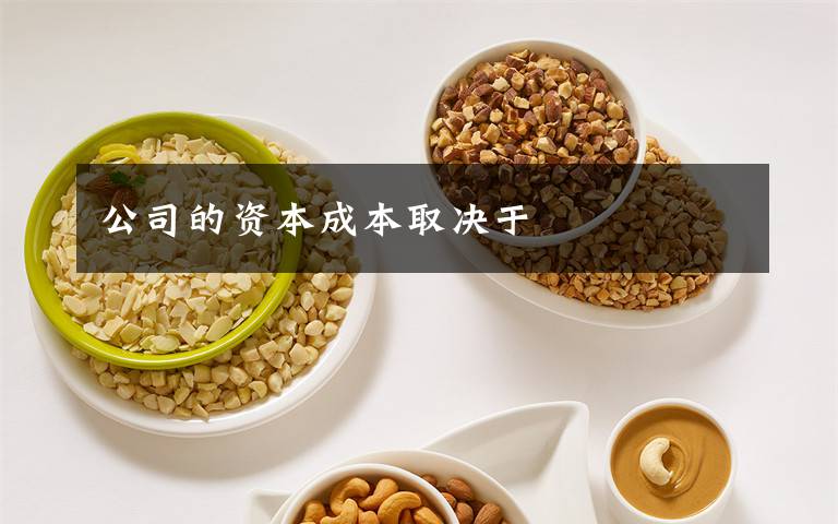 公司的资本成本取决于